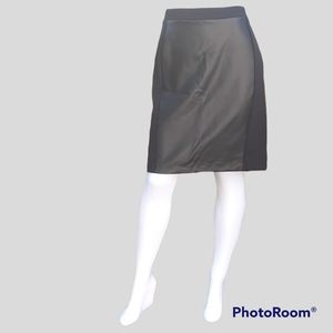 Metaphor faux leather skirt